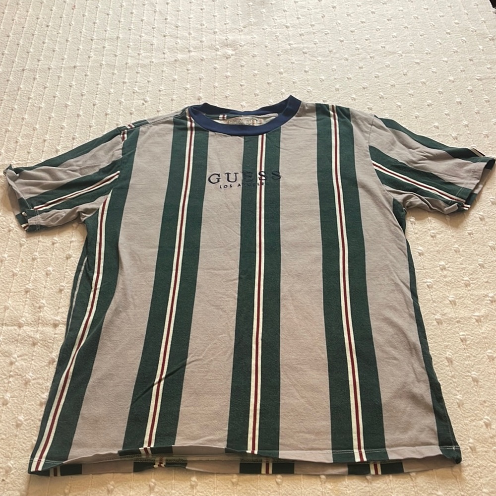 Guess Stripped Pull Over T-Shirt Size xs